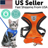 Adjustable Reflective Pet Harness with Leash