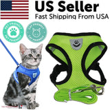 Adjustable Reflective Pet Harness with Leash