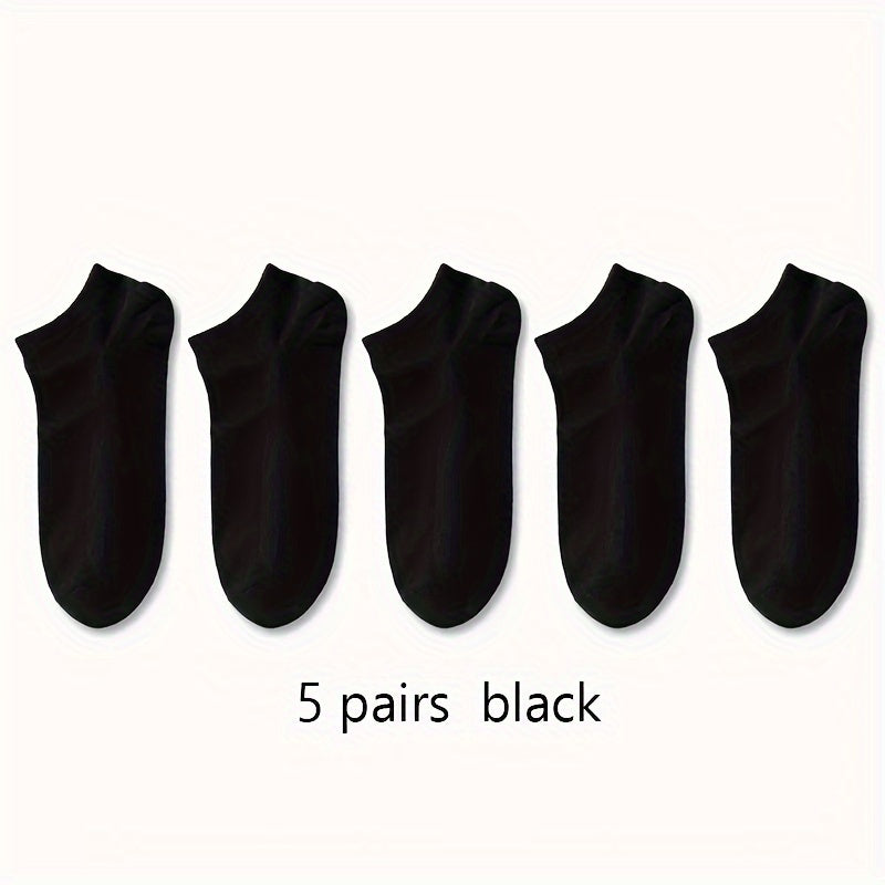 1/5/10 paires de chaussettes basses pour homme, respirantes et confortables, pour le printemps et l'été