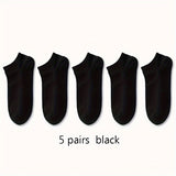 1/5/10 paires de chaussettes basses pour homme, respirantes et confortables, pour le printemps et l'été