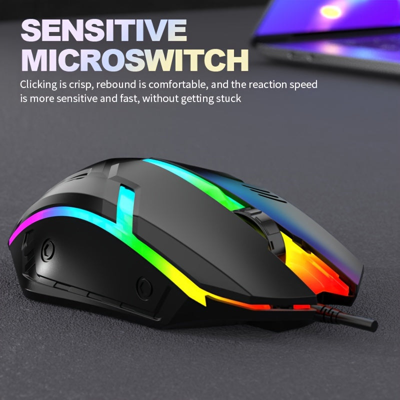 Ratón para juegos iluminado con cable S1