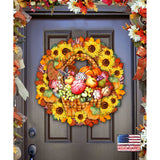 Corona de Acción de Gracias para la puerta de G. DeBrekht - Decoración de Halloween para Acción de Gracias - 8185305-5H