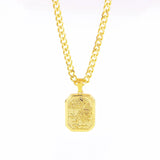 Artistic Retro Tree Of Life Relief Hip Hop Necklace - Lootquake