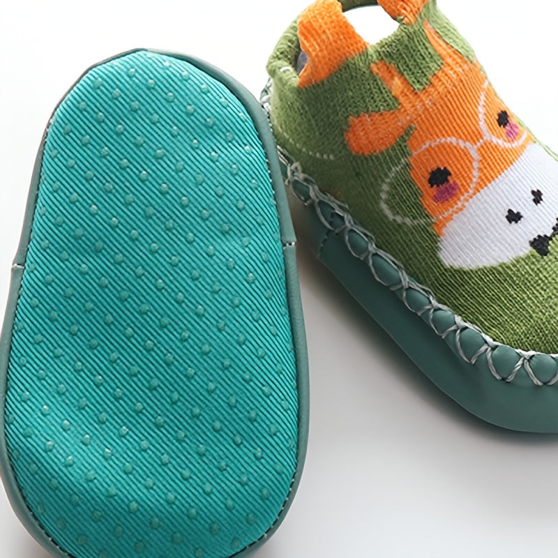 Lot de 2 paires de chaussettes de marche antidérapantes pour bébé garçon et enfant, chaussettes de sol respirantes et confortables pour l'intérieur, chaussettes pour chaussures d'enfant