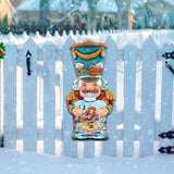 Old World Nutcracker Christmas Door Decor by G. DeBrekht - Christmas Santa Snowman Decor - 8116430H