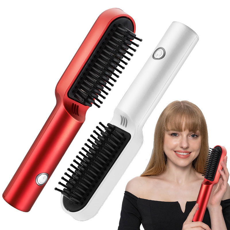 USB Rechargeable 2-In-1 Hair Dryer Brush