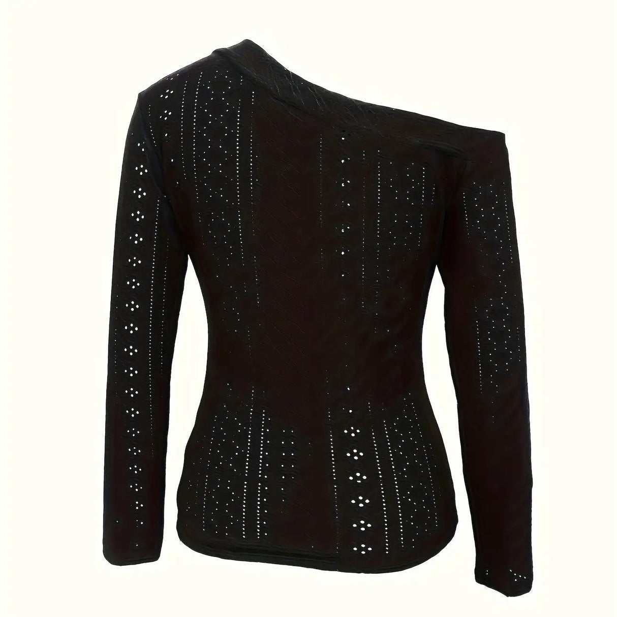 Ladies' Off Shoulder Long Sleeved Fashionable New Style, Versatile Top For Keeping Warm And Showing Off Figure, Long Sleeved T-shirt - Lootquake