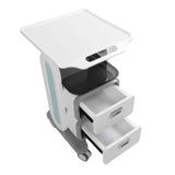 Mobile Medical Trolley Cart Enlarged Tabletop Double Drawer Multifunctional Medical Cart for Beauty Salon Clinic - Lootquake