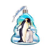 Penguin Family Mercury Glass Ornament by G. DeBrekht - Wildlife Holiday Decor - 771012