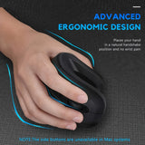 Ergonomic 2.4G Wireless Mouse, Right-Handed Optical Gaming Mouse, Battery Powered, Plastic, Crystal Embellishment, Compatible with Windows XP, Non-Wireless, for PC, Laptop, Home Office