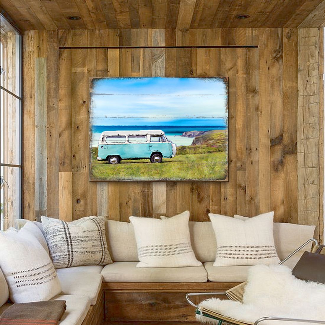 Spangler Van Wood Wooden Coastal Wall Art by Nature Wonders - Coastal Sea-Life Decor - 95269B