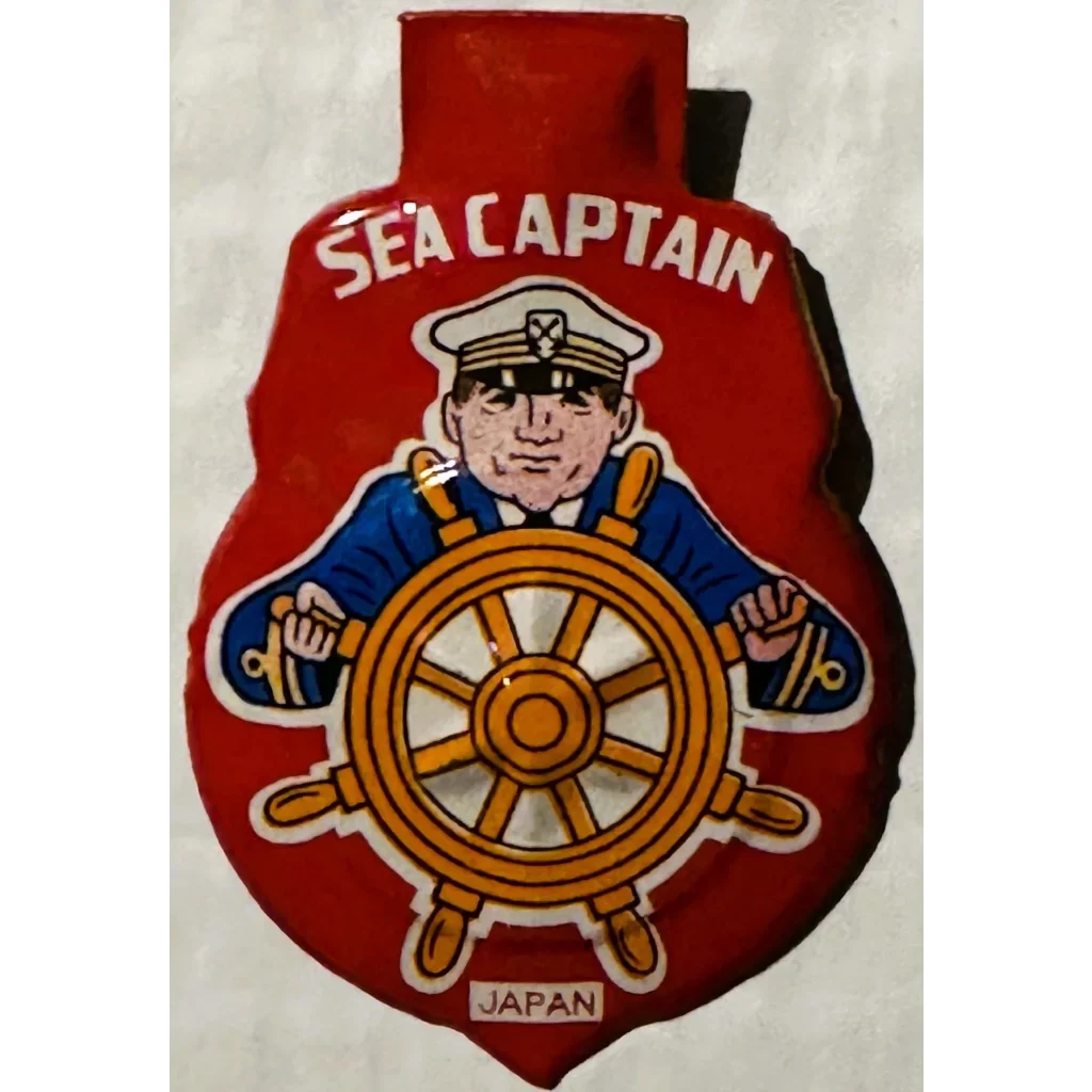 Ahoy! Rare 1960s Sea Captain Tin Clicker Whistle Surfaces