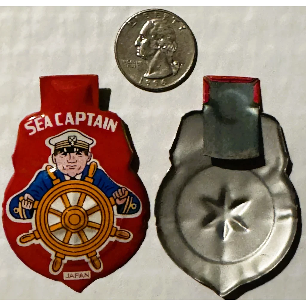 Ahoy! Rare 1960s Sea Captain Tin Clicker Whistle Surfaces