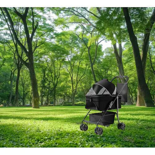 All-In-One Pet Travel Stroller and Carrier