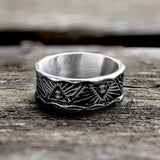All-Seeing Eye Stainless Steel Band Ring