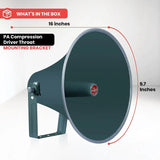 All-Weather 16-inch PA Speaker Horn