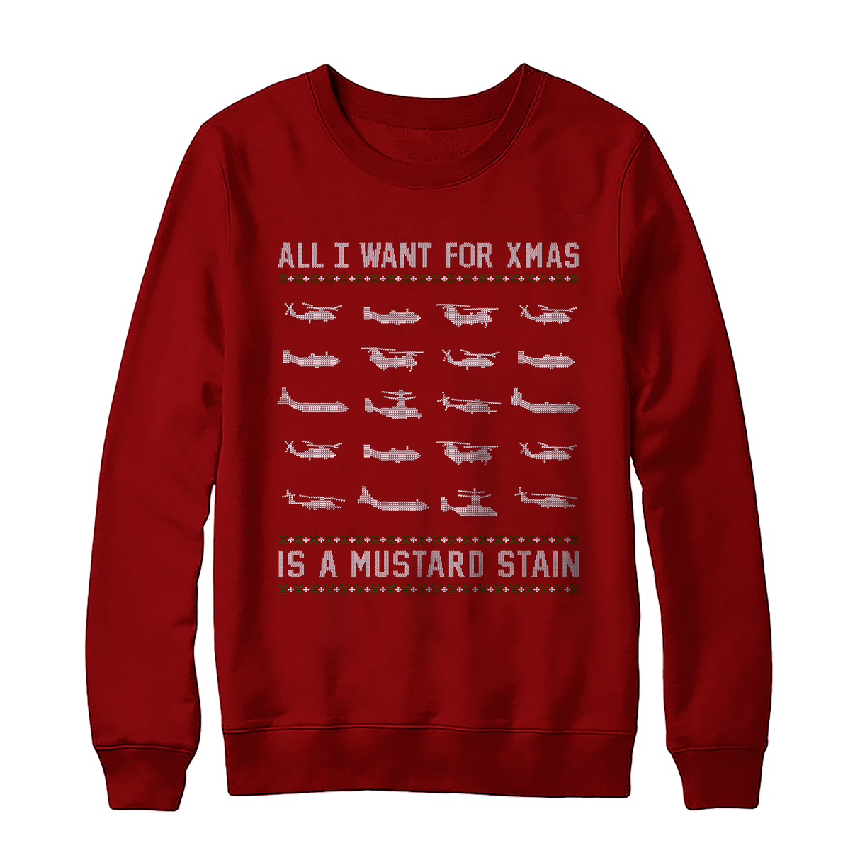 Mustard Stain Christmas Sweater