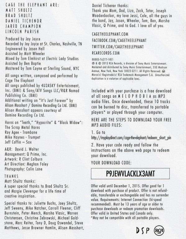 Melofobia (VINILO DE 180 GRAMOS) | Menta (M) Menta (M)