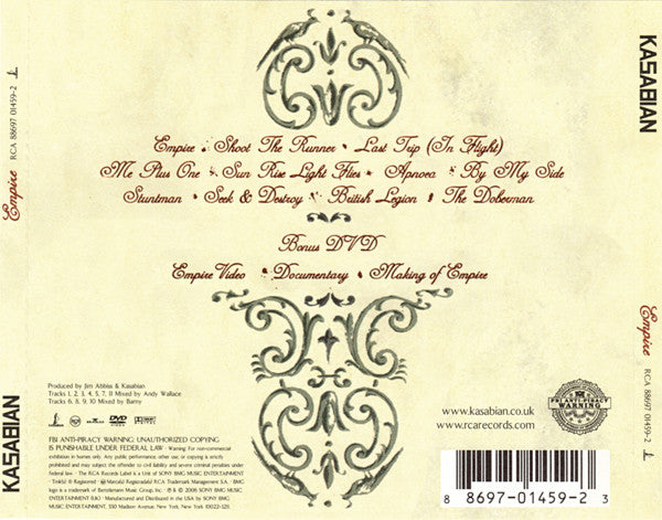 Empire (CD/DVD) | Near Mint (NM) Near Mint (NM)