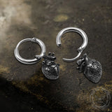 Anatomical Heart Organ Stainless Steel Earrings