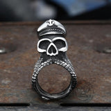 Anchor Octopus Skull Ring