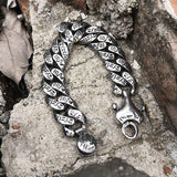 Ancient Egyptian Hieroglyphics Stainless Steel Bracelet
