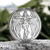 Angel And Demon Alloy Hobo Nickel Coin Pendant