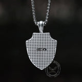 Angel Cross Shield Pure Tin Christ Necklace
