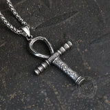 Ankh Eye of Horus Stainless Steel Pendant