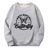Jesus Saves Floral Cross Crew Collar Sweatshirt