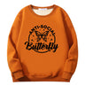 Jesus Saves Floral Cross Crew Collar Sweatshirt