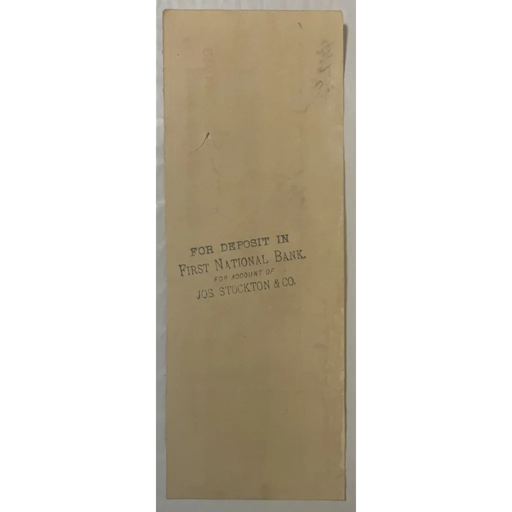 Rare Antique 1880s Downer and Bemis Brewing Co. Chicago Check