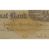 Rare Antique 1880s Downer and Bemis Brewing Co. Chicago Check