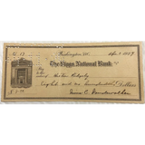 Rare Riggs National Bank Check from Early 1900s America