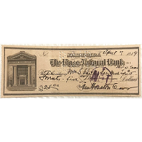 Rare Riggs National Bank Check from Early 1900s America