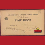 Rare 1910 Pittsburgh And Lake Erie Railroad Time Book Unearthed