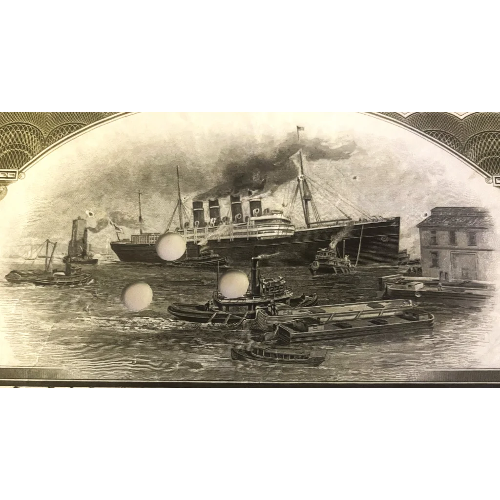 Rare Titanic International Mercantile Stock Certificate from 1910s - 1920s