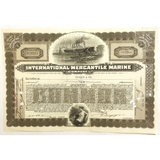 Rare Titanic Era International Mercantile Marine Stock Certificate