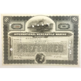 Rare Titanic International Mercantile Marine Stock Certificate