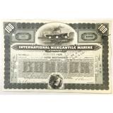 Rare Titanic International Mercantile Stock Certificate from 1910s