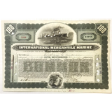 Rare Titanic International Mercantile Stock Certificate from 1910s