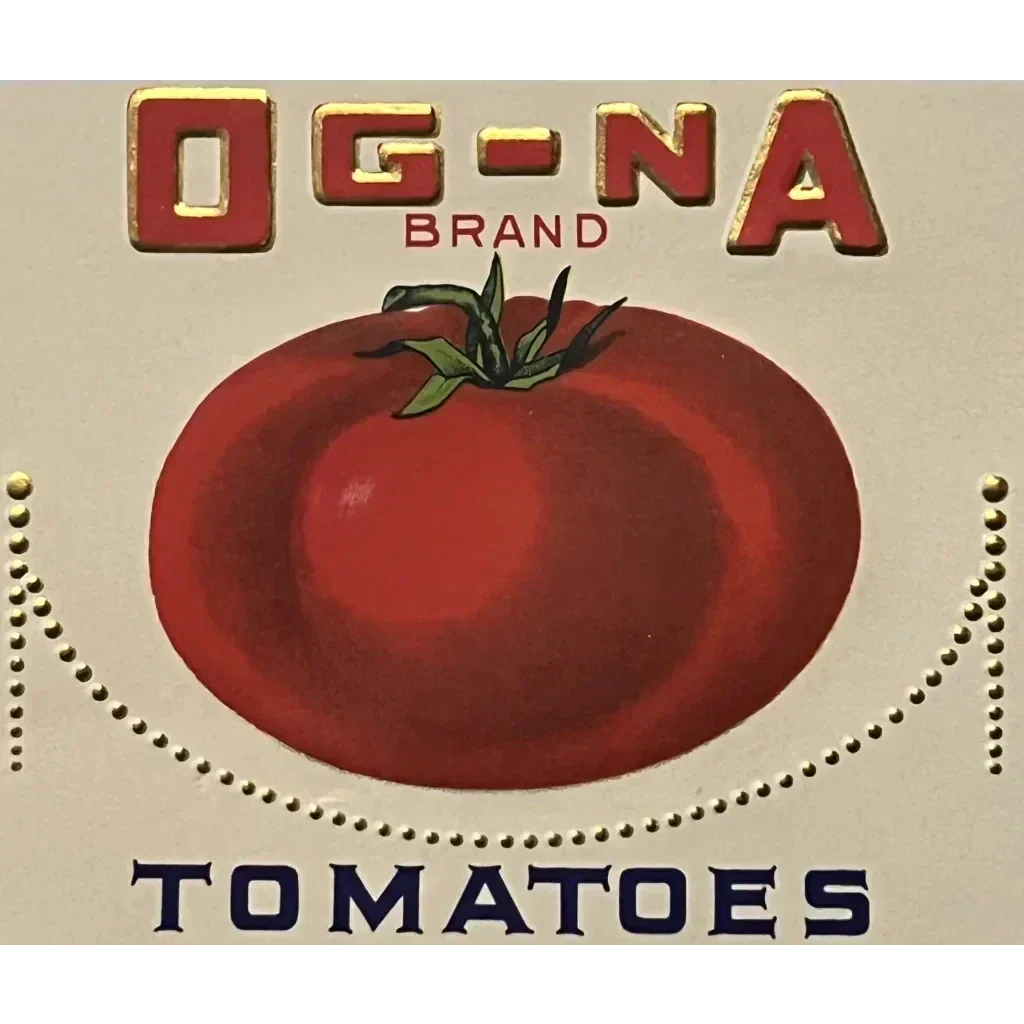 Rare 1920s Native American Antique Gold Label from Fabius NY