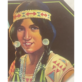 Rare 1930s Umatilla Crate Label Showcases Native American Beauty