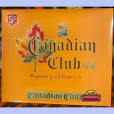 Rare Canadian Club Embossed Cigar Label from Early 1900s