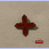 Rare Antique Vintage Thrasher Tin Tobacco Tag from 1870s Era
