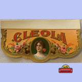 Rare Antique Vintage Cleola Embossed Cigar Label Shines with Gold