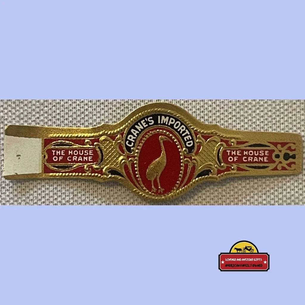 Rare Antique Vintage Embossed Cigar Band from Early 1900s Indianapolis