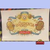 Rare La Credencia Embossed Cigar Label Unearths Golden Era