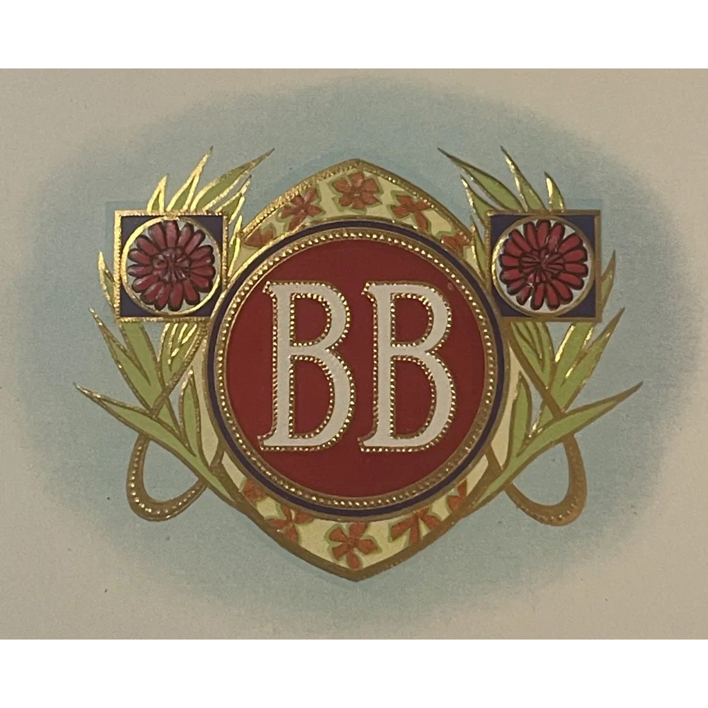 Rare Gold Embossed Cigar Label from Detroit's Brown Brothers