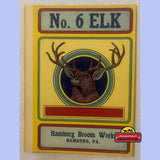 Rare Elk Broom Label Brings 1920s Americana to Life